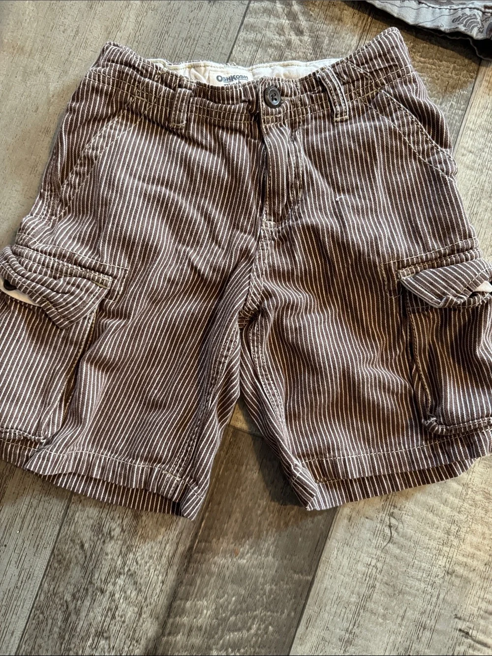 3-Pack Boys Cargo & Cord Shorts - Neutral Camo & Brown-size 5